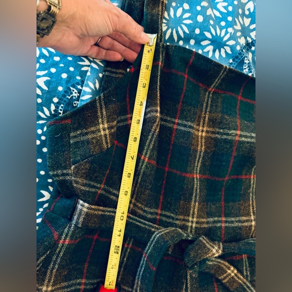 Super Preppy 70’s Vintage Plaid Wool Lanz Wrap Dress - Perfect Condition - Picture 12 of 12
